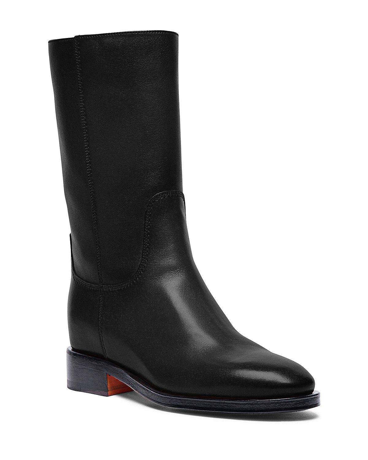 Santoni Women's Fleeces Leather Boot