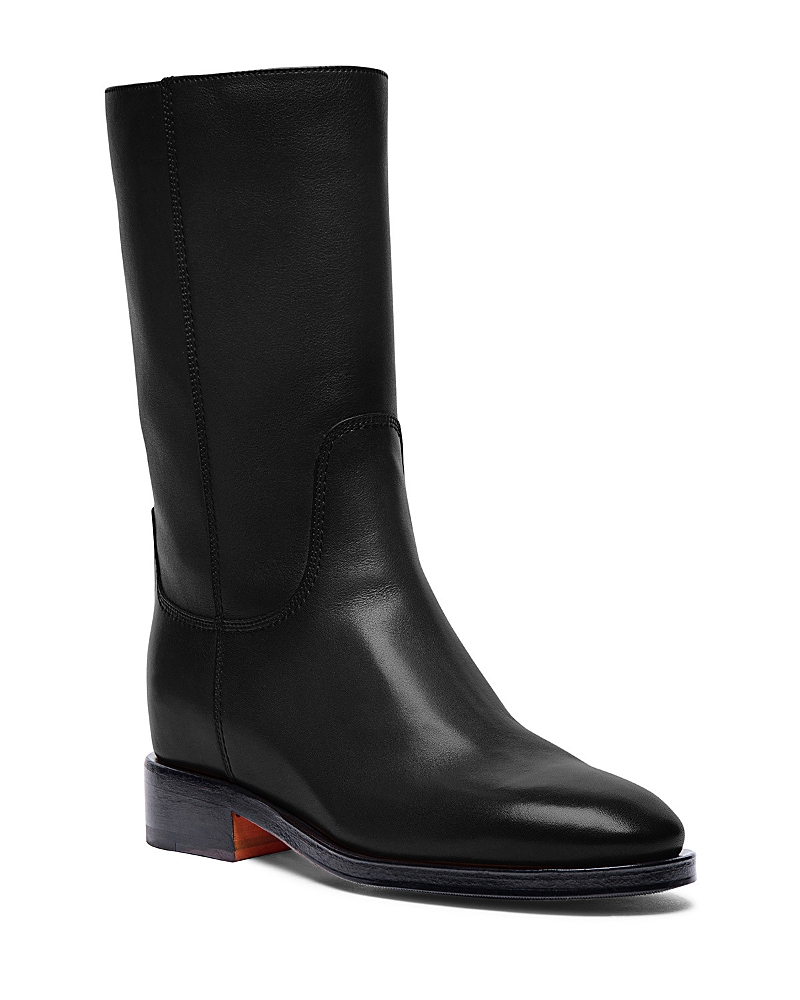 Santoni Women's Fleeces Leather Boot