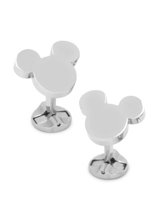 Mickey Mouse Silhouette Stainless Steel Cufflinks
