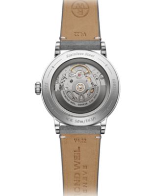 Millesime Automatic Leather Strap Watch, 39.5mm