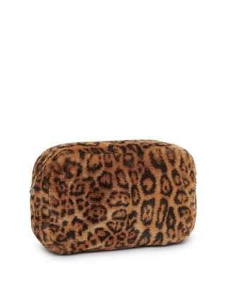 Noor Leopard Faux Fur Jumbo Pouch