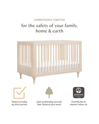 Lolly 3-in-1 Convertible Crib with Toddler Bed Conversion Kit