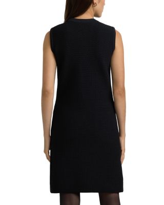 Textured Stretch Knit Sleeveless Dress