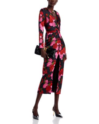 Silvanna Floral Satin Dress