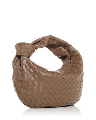 Teen Jodie Intrecciato Leather Top Handle Bag