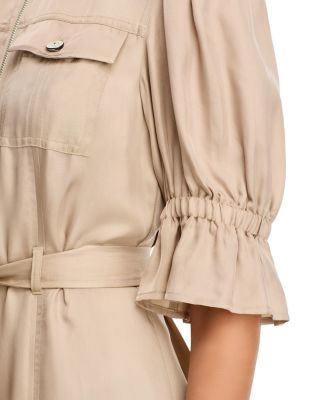 Holly Front Zip Collared Mini Dress