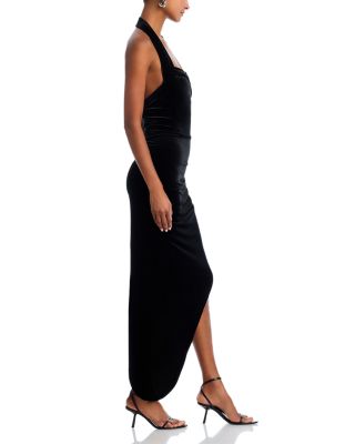 Velvet Cayla Side Drape Gown