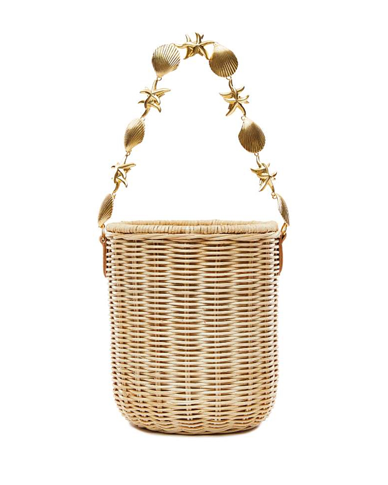 Poolside Island Bucket Bag In Natural