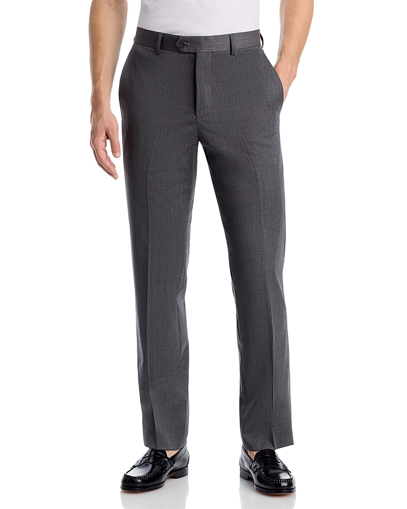 The Men's Store At Bloomingdale's Performance Wool Regular Fit Dress Pants - Exclusive In Grey
