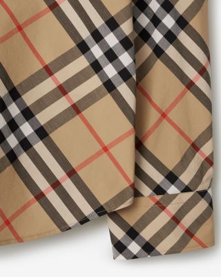 Classics Cotton Poplin Check Regular Fit Button Down Shirt