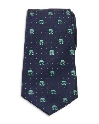 Star Wars Mandalorian Helmet Dotted Tie