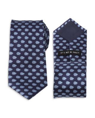Star Wars Millennium Falcon Blue Tonal Tie