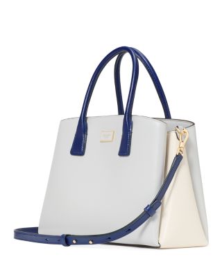 Serena Color Blocked Saffiano Leather Satchel