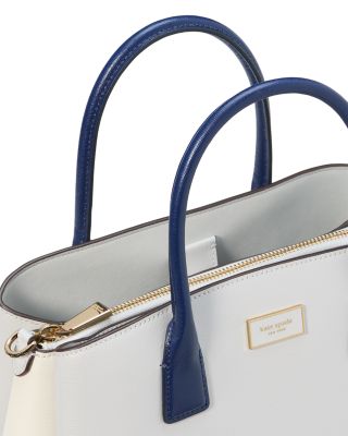 Serena Color Blocked Saffiano Leather Satchel