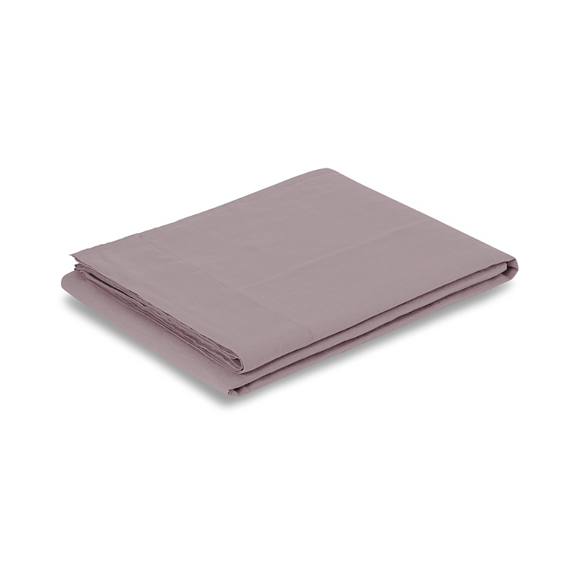 Piglet In Bed Linen Blend Flat Sheet, Full In Elderberry