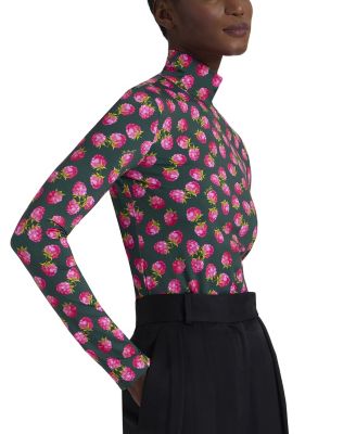  Lampone Mini Emerald Turtleneck Top