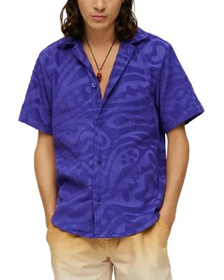 OAS - Rapture Cuba Cotton Terry Relaxed Fit Button Down Shirt