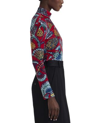 Sicomore Red Turtleneck Top