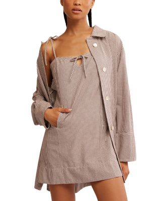 Free People - Arlo Plaid Dress & Shirt Set