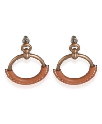 Pre-Owned HERMÈS - Pre-Owned Hermes Pre-Owned HermAs Loop Aluminum Earrings