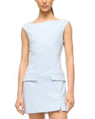 STAUD - Walker Micro Check Dress