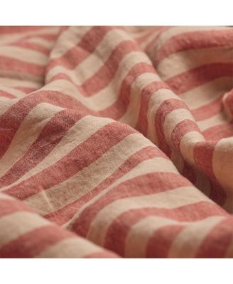 Pembroke Stripe Linen Blend Duvet Cover, Queen