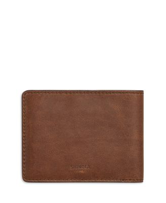 Slim Navigator Distressed Leather Bi Fold Wallet