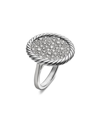 Sterling Silver DY Elements&reg; Pav&eacute; Diamond Ring