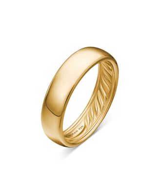 Men's Classic Band Ring in 18K Yellow Gold