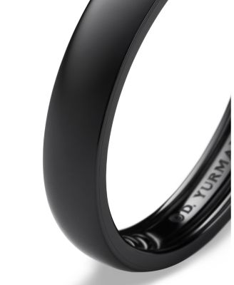 Men's Black Titanium 4mm Classic Band 