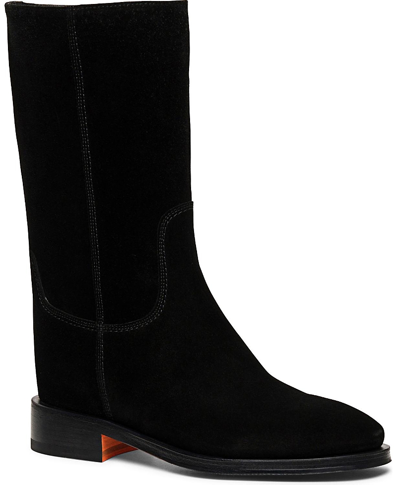 Santoni Women's Fleeces Suede Boot