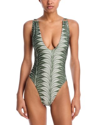 Palmacea - Jana Plunge Neck One Piece Swimsuit