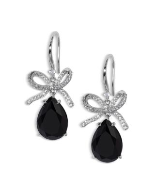 Nadri - Macaron Cubic Zirconia Pear Bow Drop Earrings