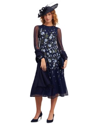 Lois Embroidered Midi Dress