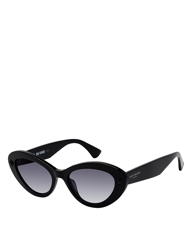 Kurt Geiger Cat Eye Sunglasses, 60mm In Black