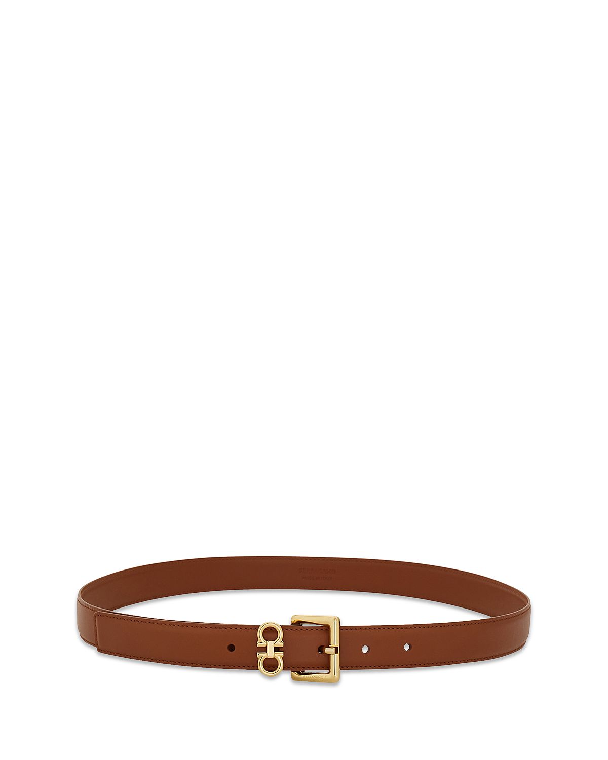 Ferragamo Women's Double Gancini Fixed Belt