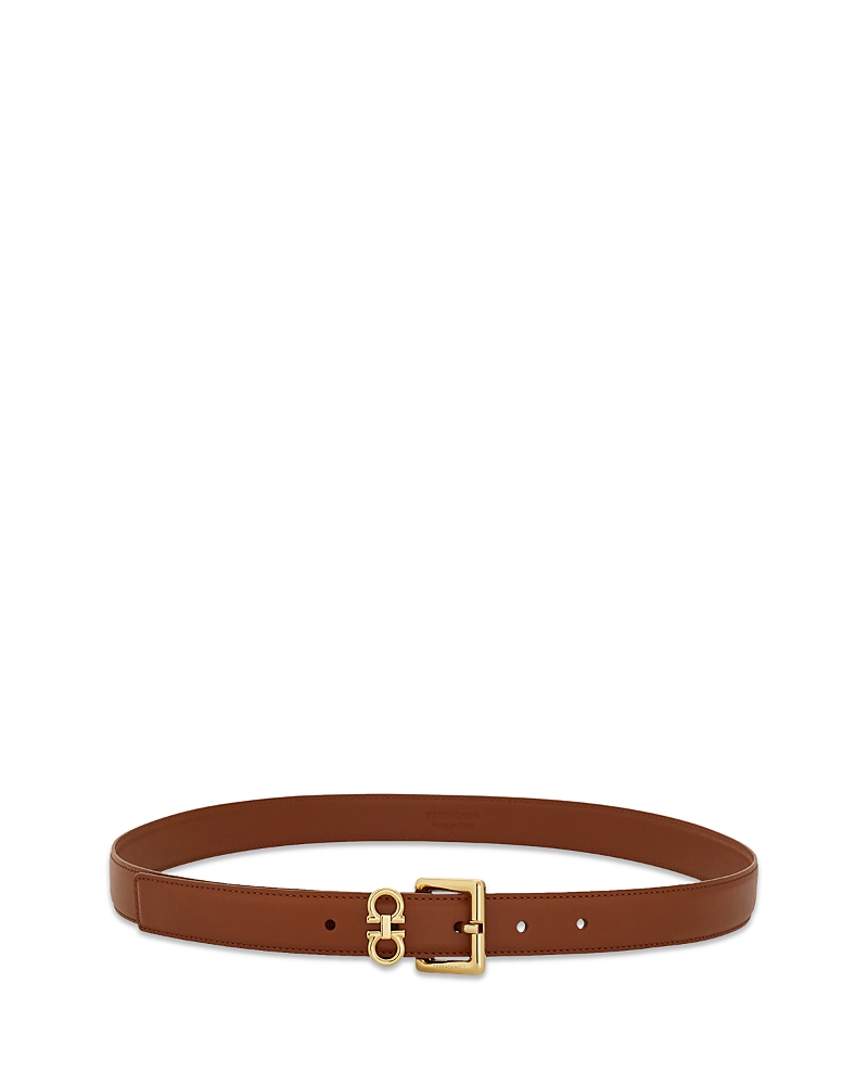 Ferragamo Women's Double Gancini Fixed Belt