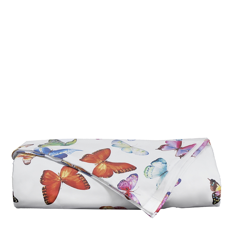 Dea Luxury Linens Palm Beach Farfalle Butterfly Sateen Duvet Cover, King