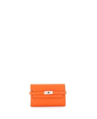 Pre-Owned Hermes Medium Kelly Trifold Wallet Epsom