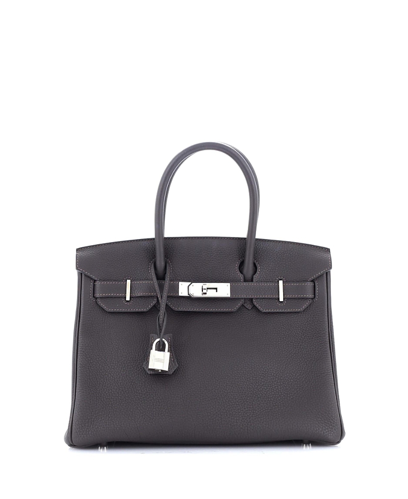 Pre-owned Pre-owned Hermes Hermes Birkin 30 Handbag Brown Togo With Palladium Hardware In Macassar