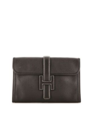 Pre-Owned Hermes Pm Jige Clutch Epsom