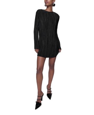 Rebecca Minkoff Iris Pleated Long Sleeve Mini Dress | Bloomingdale's