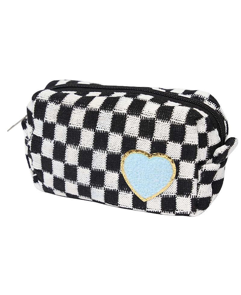 Malibu Sugar Girls' Checkered Cosmetic Bag