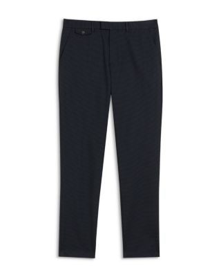 Micro Houndstooth Slim Fit Pants