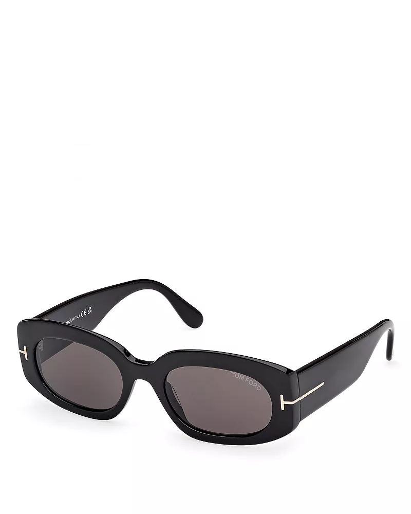 Tom Ford Oval Sunglasses, 52mm