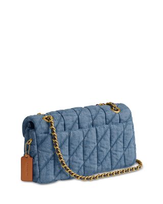 Tabby Small Quilted Denim Shoulder Bag