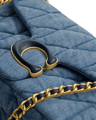 Tabby Small Quilted Denim Shoulder Bag