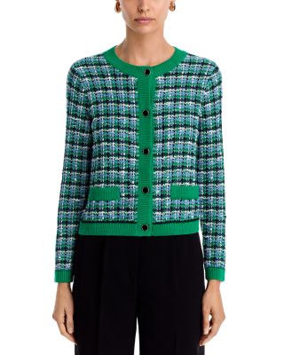 Textured Button Front Cardigan