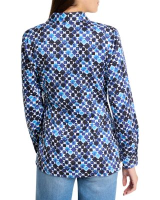 Blue Baubles Side Tie Top 