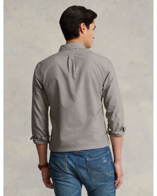 Classic Fit Long Sleeve Cotton Oxford Button Down Shirt